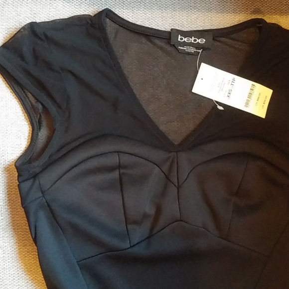 Sold Bebe Peplum Dress-top - Picture 2 of 5